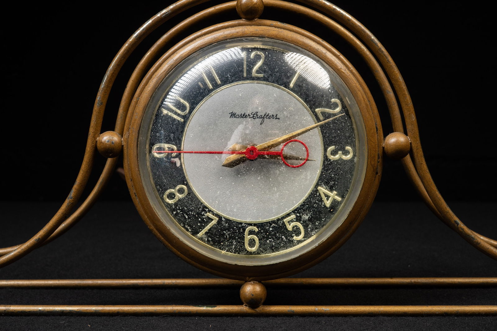 MCM MasterCrafters Brass Mantel Clock - 2