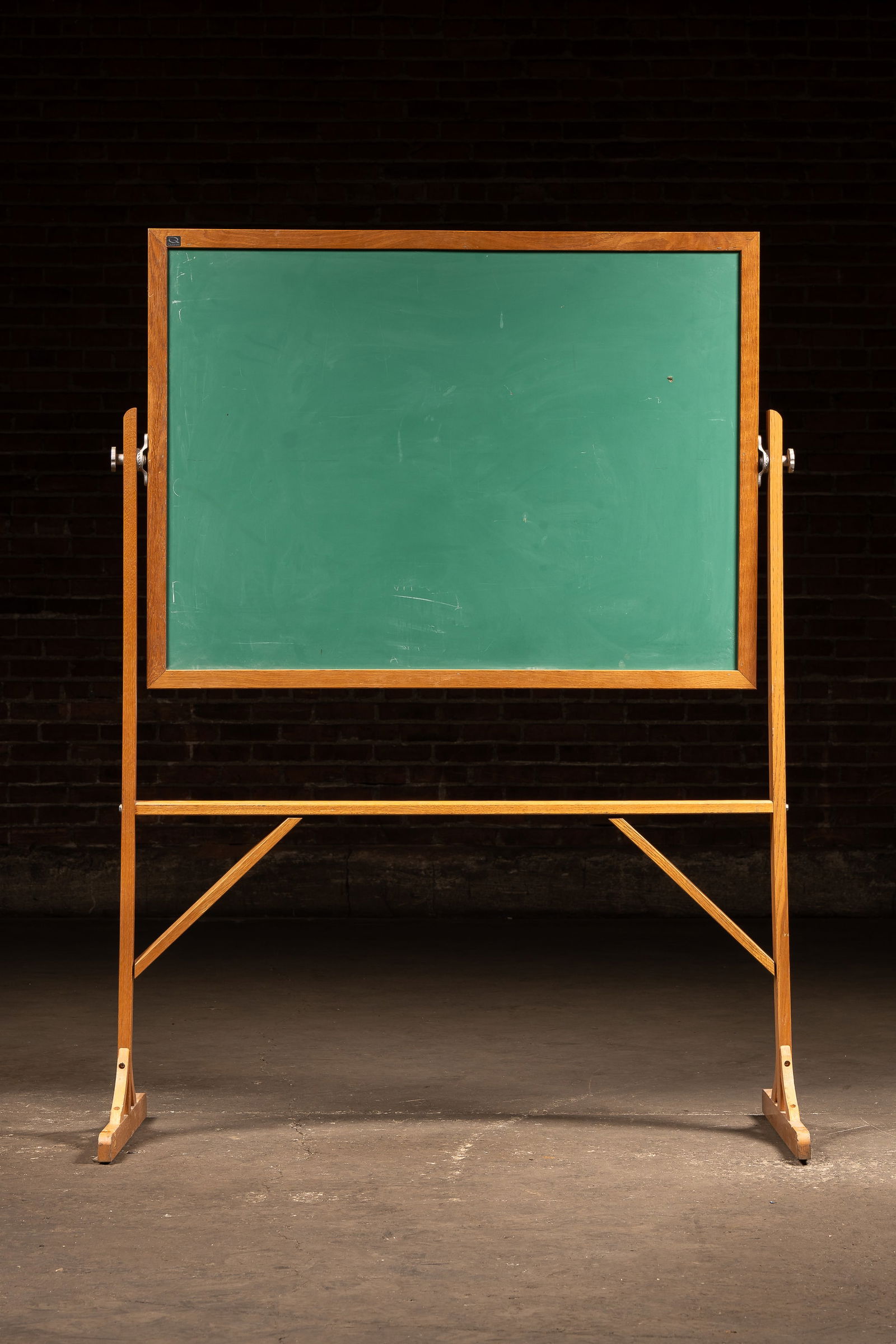 Vintage Adjustable Chalkboard w. Grafitti: **NOTE: Any shipping quotes provided on this screen are provided by Live Auctioneers. For an in-house shipping quote on this lot, please reach out to us at rockauctiongallery@gmail.com.** 18752 Fr