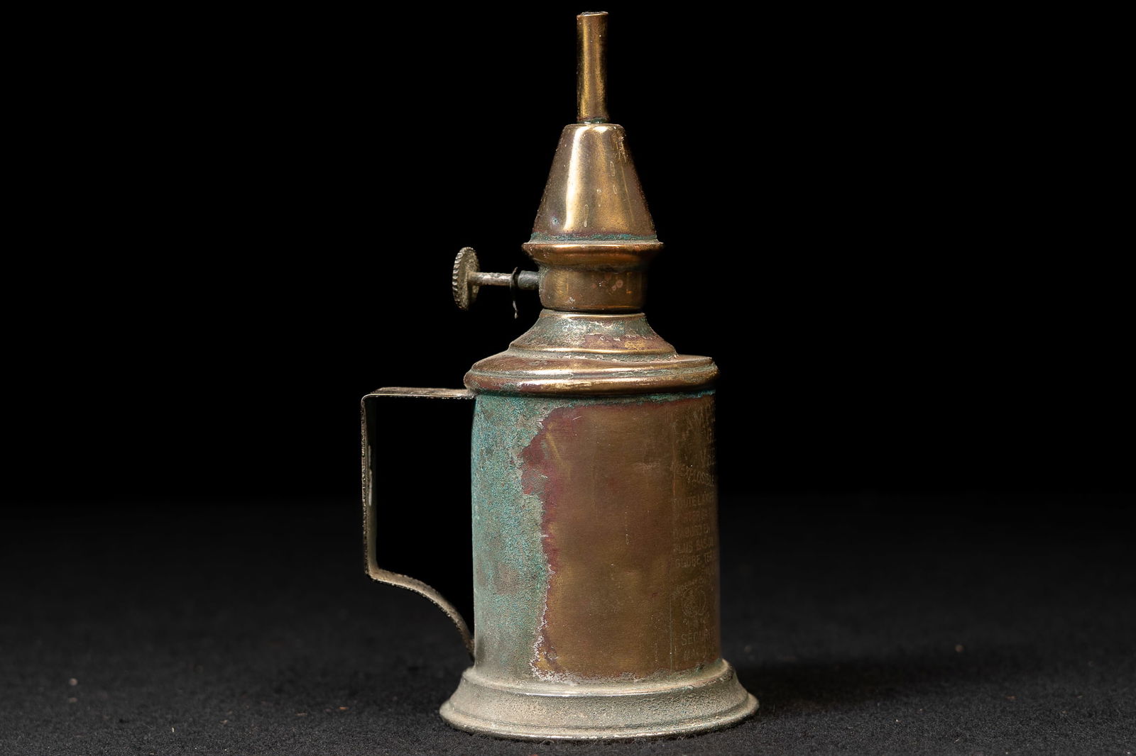 Antique â€?Pigeonâ€? Brass Carbide Bicycle Lamp (1 of 7)