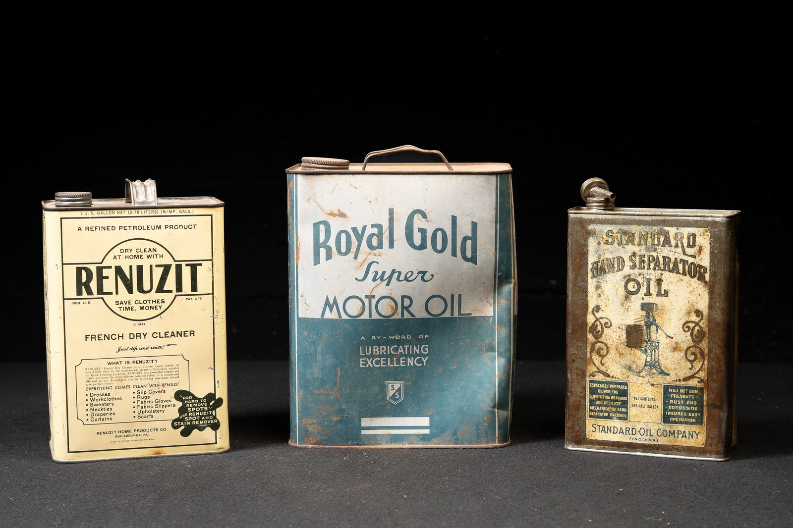 Lot of 3 Vintage Motor Oil Tins (1 of 6)