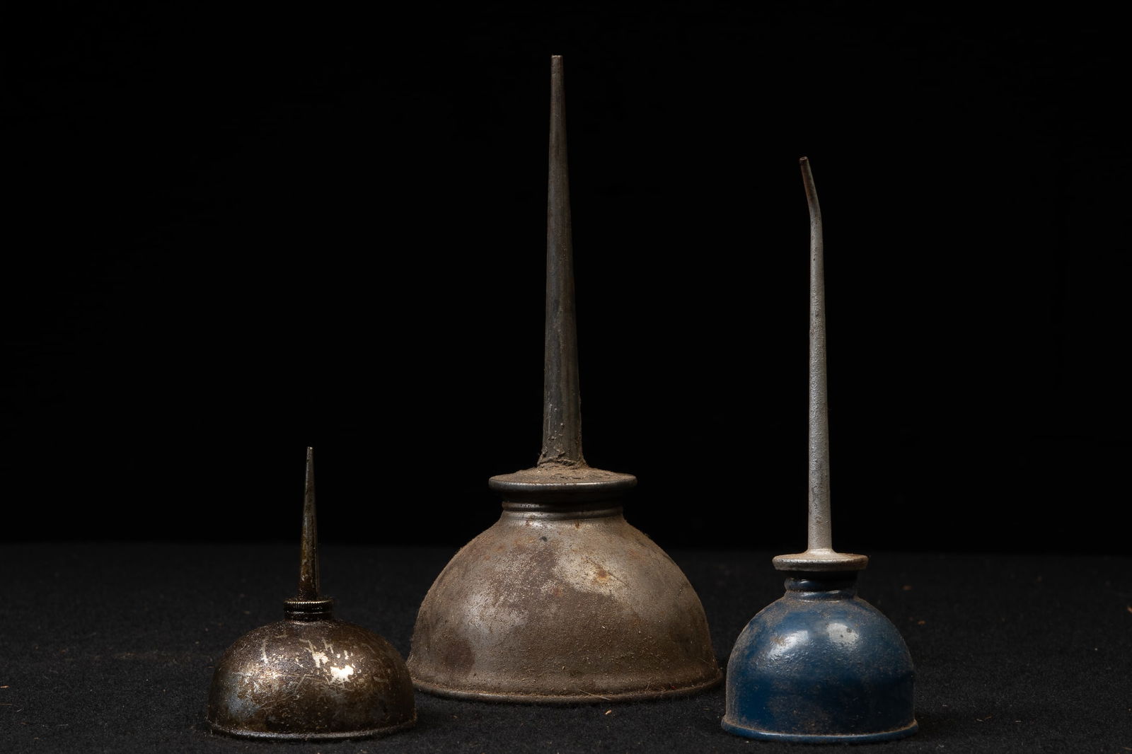 Vintage Oil Can Spouts: **NOTE: Any shipping quotes provided on this screen are provided by Live Auctioneers. For an in-house shipping quote on this lot, please reach out to us at rockauctiongallery@gmail.com.** 