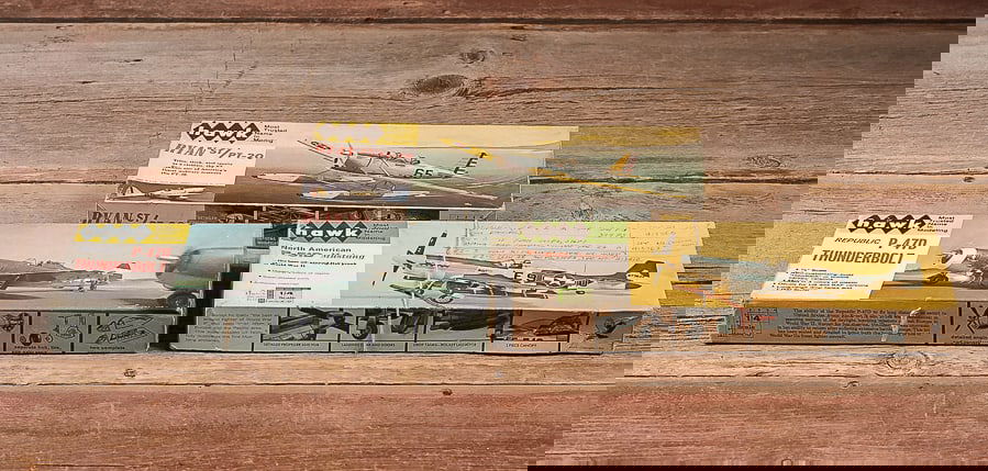 Lot of 3 Hawk .25 Scaled Aircraft Model Kits (1 of 8)