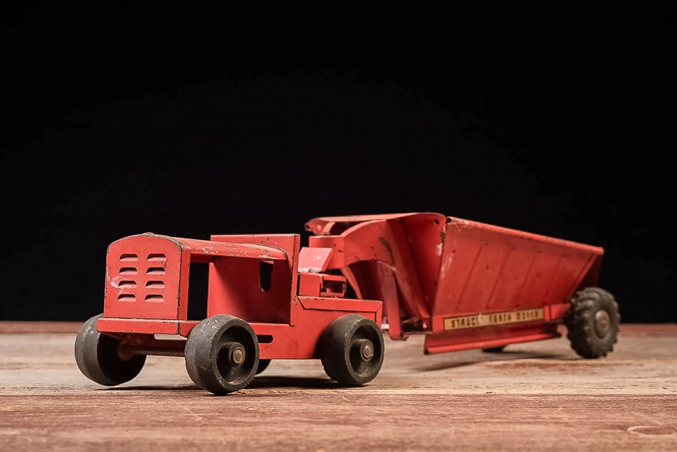 Structo Earth Mover Tractor and Scraper Toy - 2