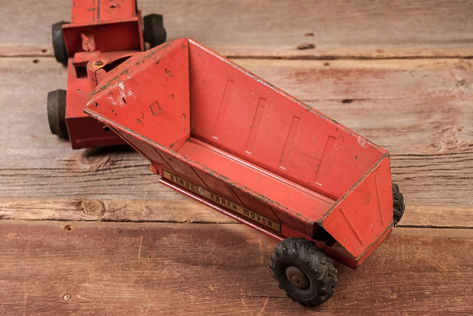 Structo Earth Mover Tractor and Scraper Toy - 4