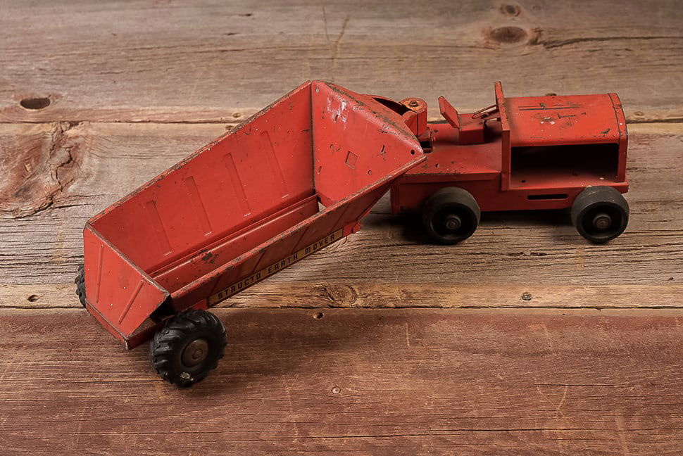 Structo Earth Mover Tractor and Scraper Toy - 5