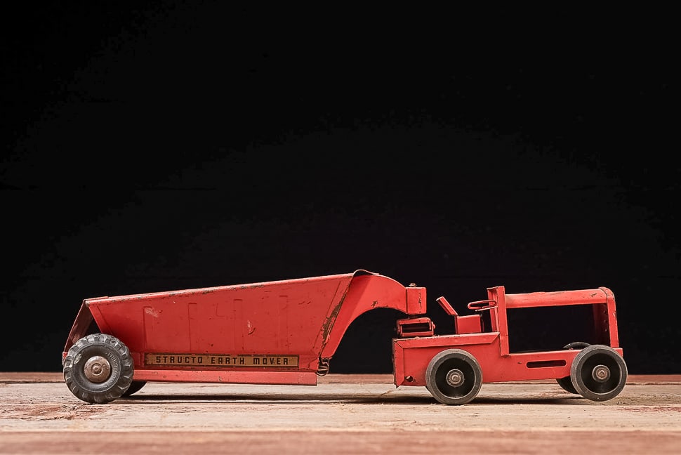 Structo Earth Mover Tractor and Scraper Toy - 6