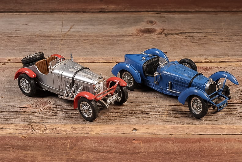 Lot of 2 Vintage Style Roadsters: **NOTE: Any shipping quotes provided on this screen are provided by Live Auctioneers. For an in-house shipping quote on this lot, please reach out to us at rockauctiongallery@gmail.com.** C-19478