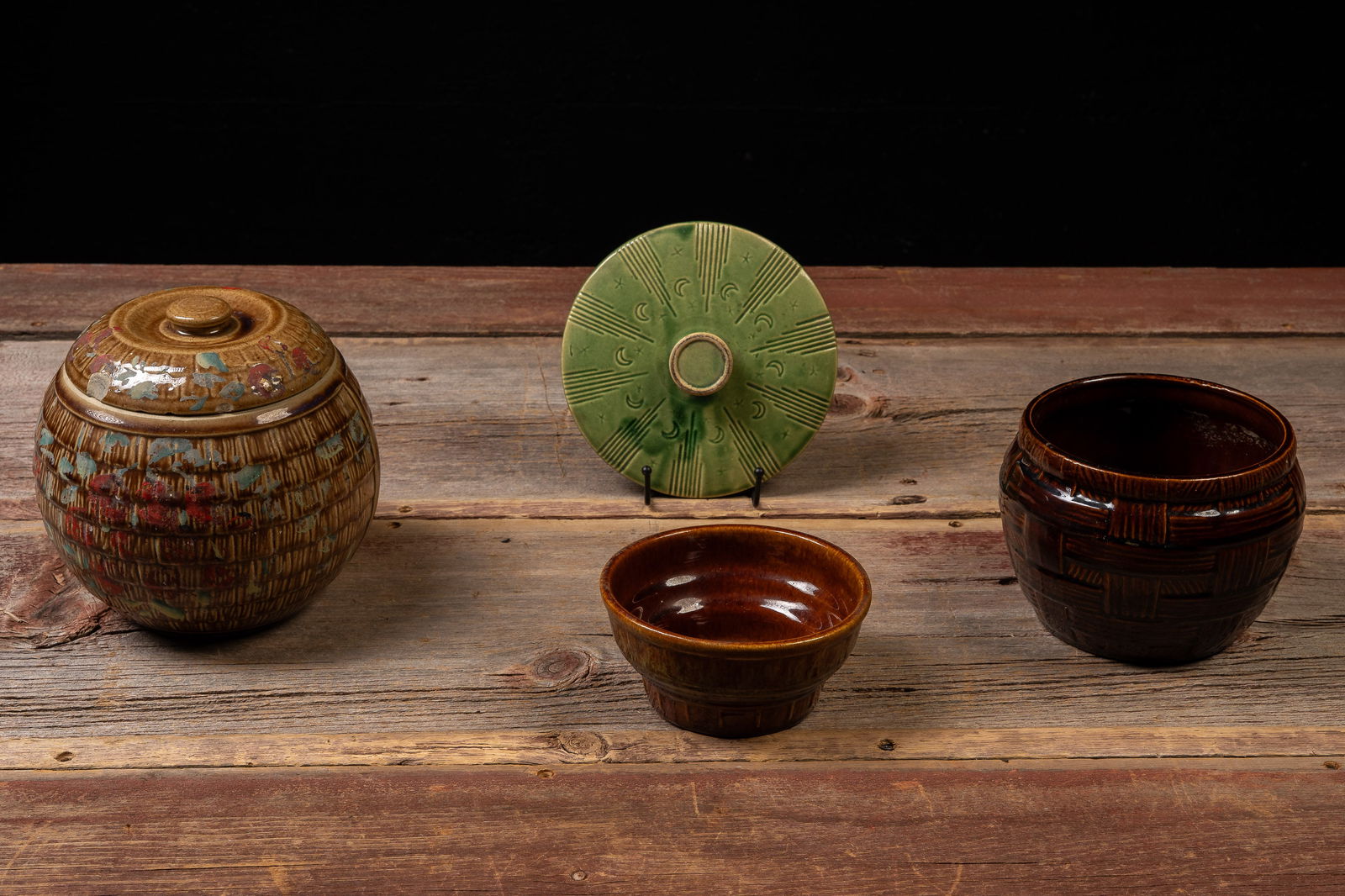 Lot of 4 Vintage Art Pottery Pieces (1 of 12)