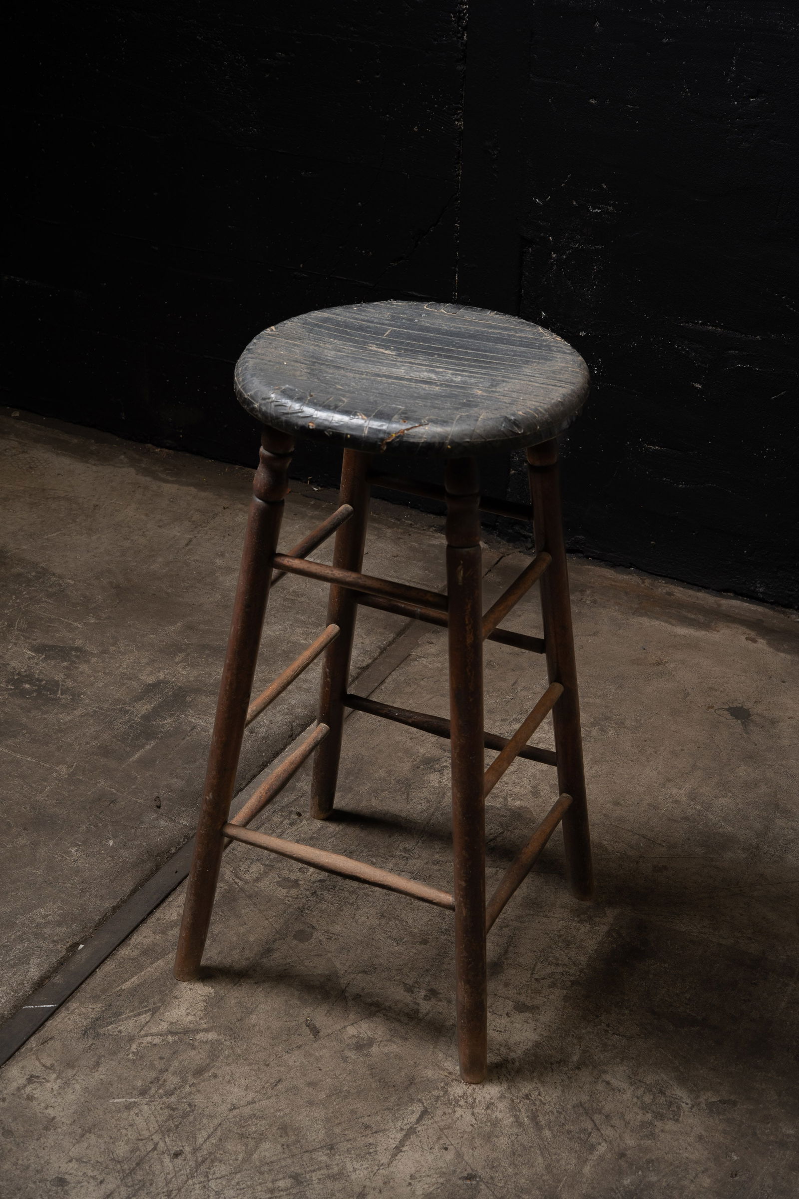 Antique Tavern Bar Stool - 4