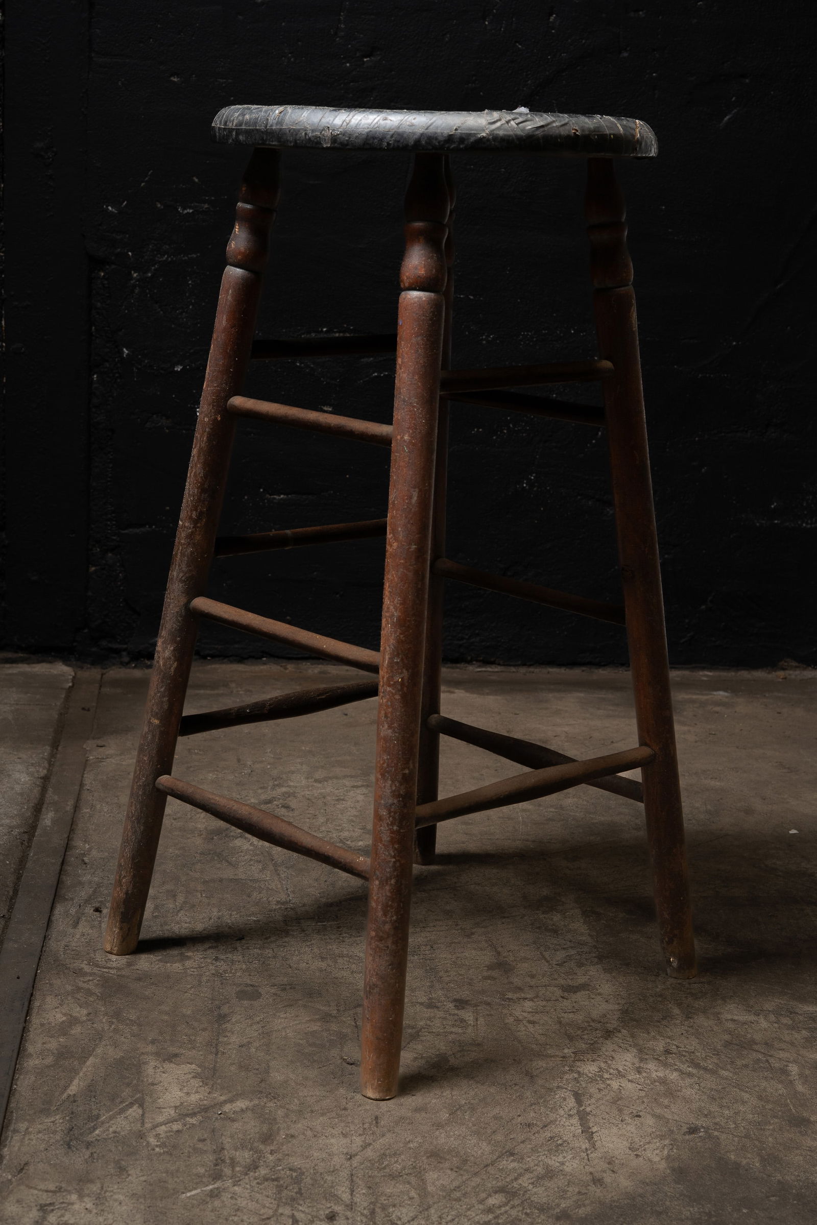 Antique Tavern Bar Stool - 5