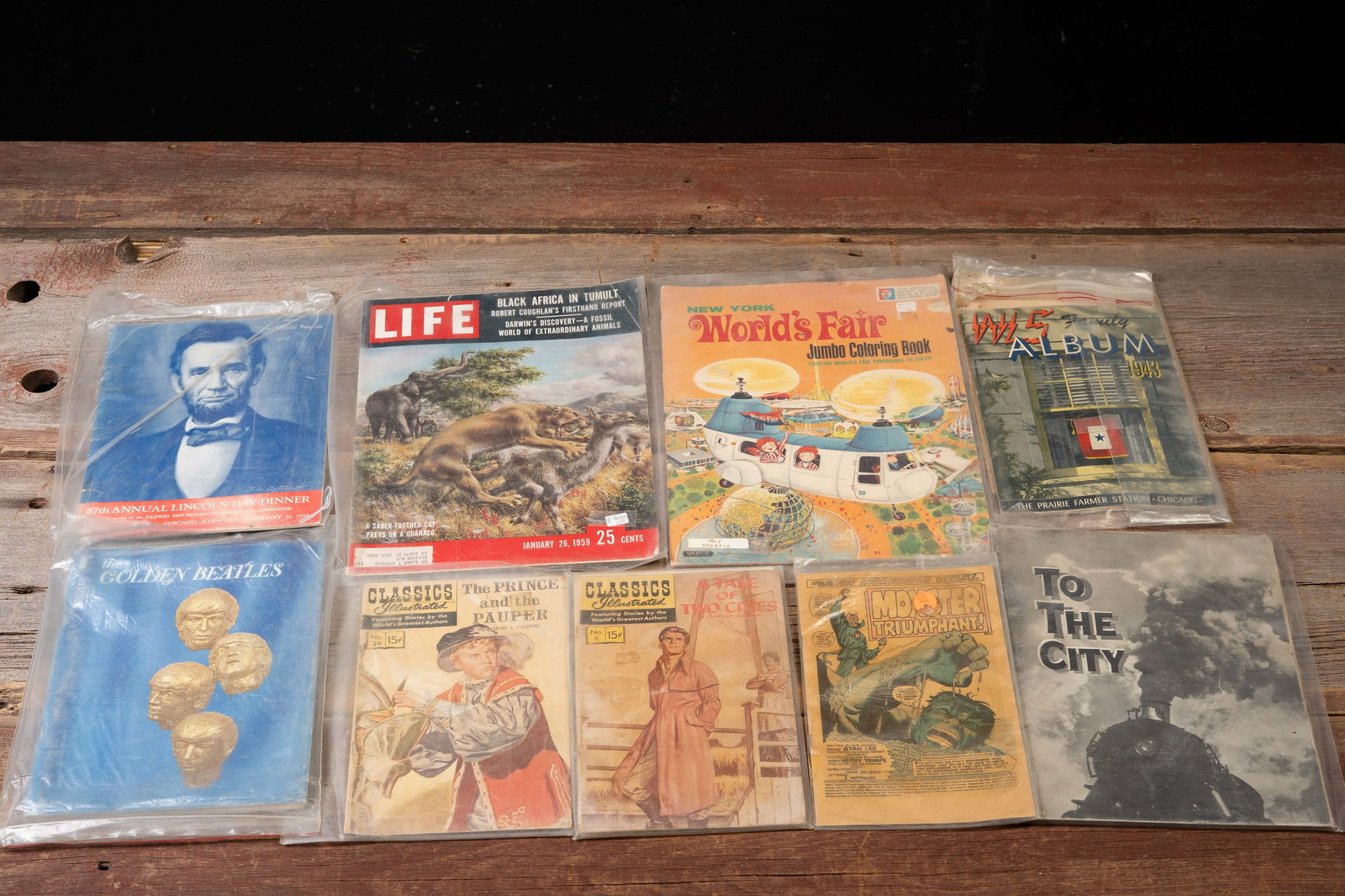 Vintage Assorted Ephemera & Magazine Lot: **NOTE: Any shipping quotes provided on this screen are provided by Live Auctioneers. For an in-house shipping quote on this lot, please reach out to us at rockauctiongallery@gmail.com.** 