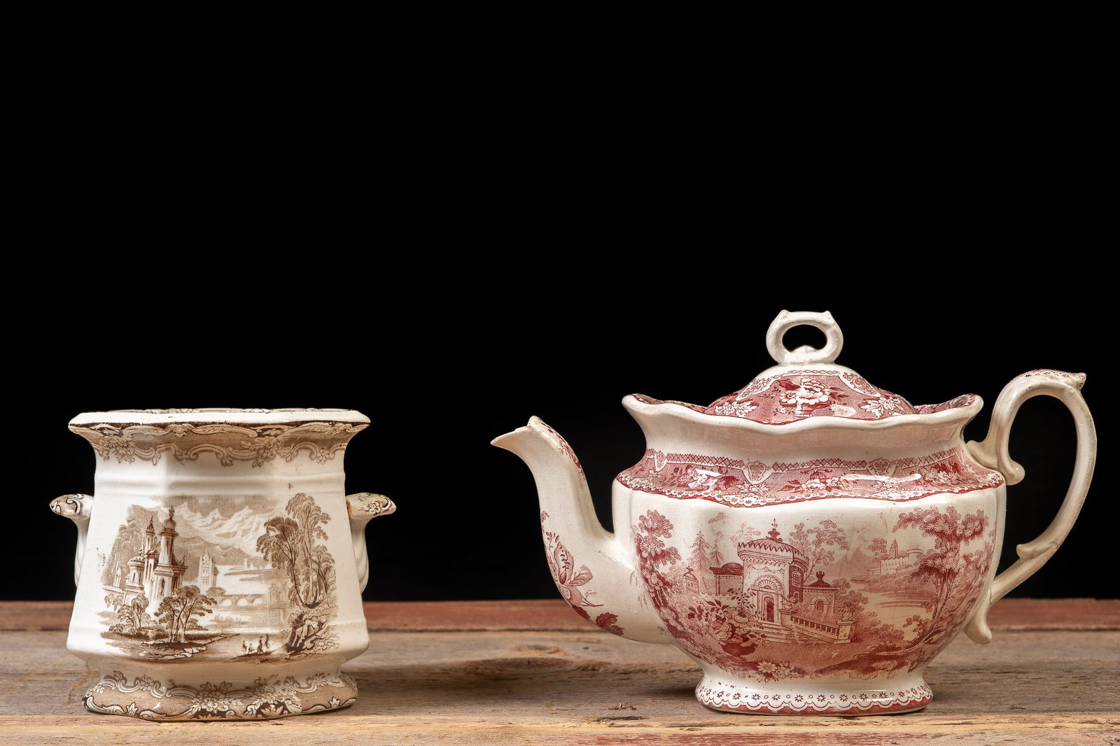 Victorian Ironstone Teapot and Waste Bowl (1 of 15)