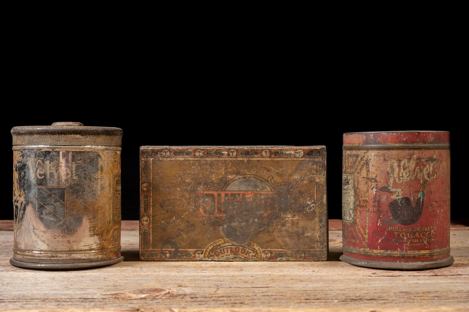 Trio of Antique Tobacco and Cigar Tins (1 of 8)