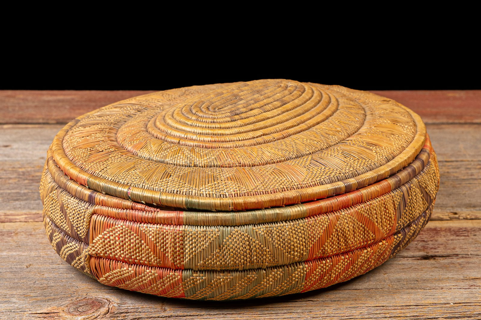 Native American Coiled Basket - 3