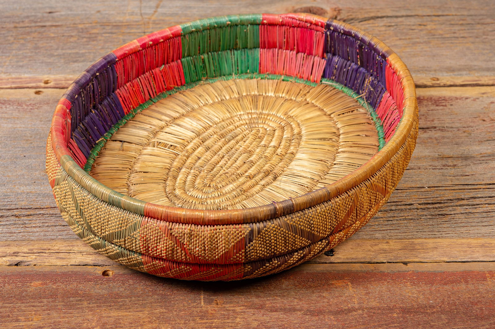 Native American Coiled Basket - 5