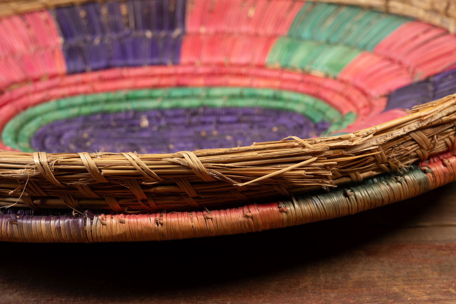 Native American Coiled Basket - 6