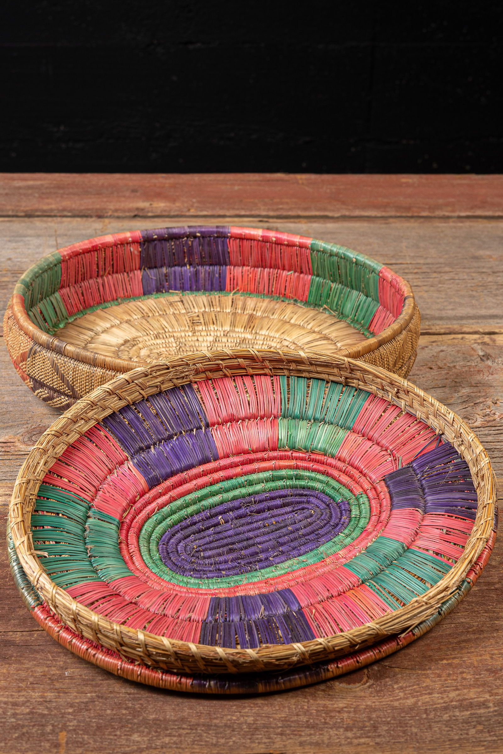 Native American Coiled Basket - 8