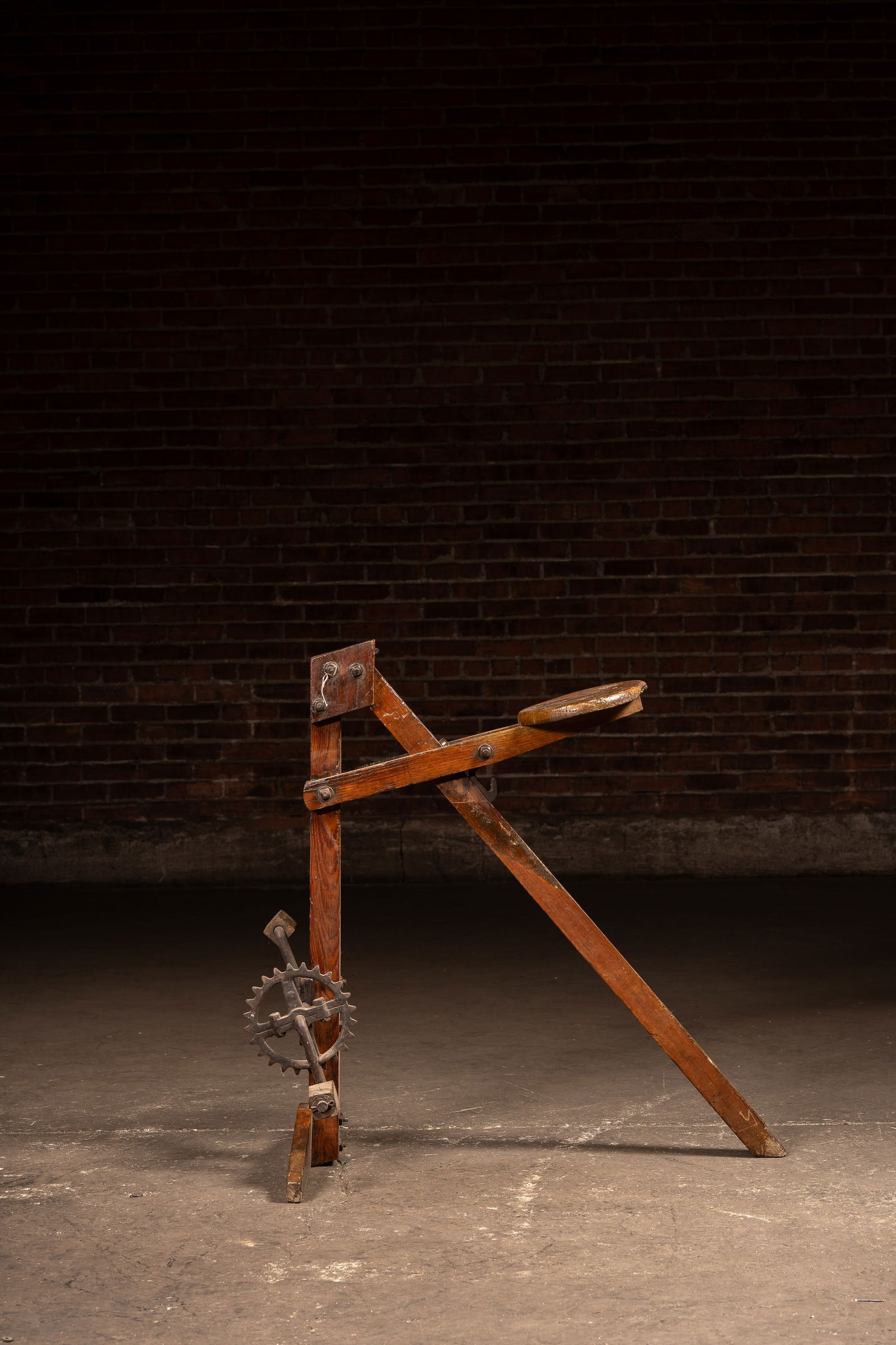 Primitive Wooden Pedal Machine - 6