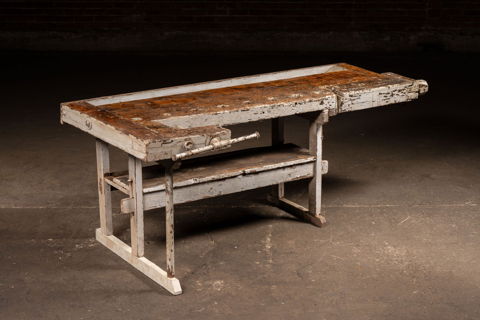 Vintage Industrial Butcher Block Workbench (1 of 9)