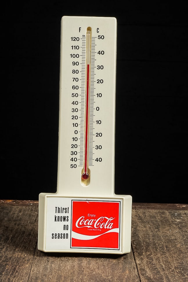 Vintage Coca-Cola Plastic Advertising Thermometer (1 of 8)