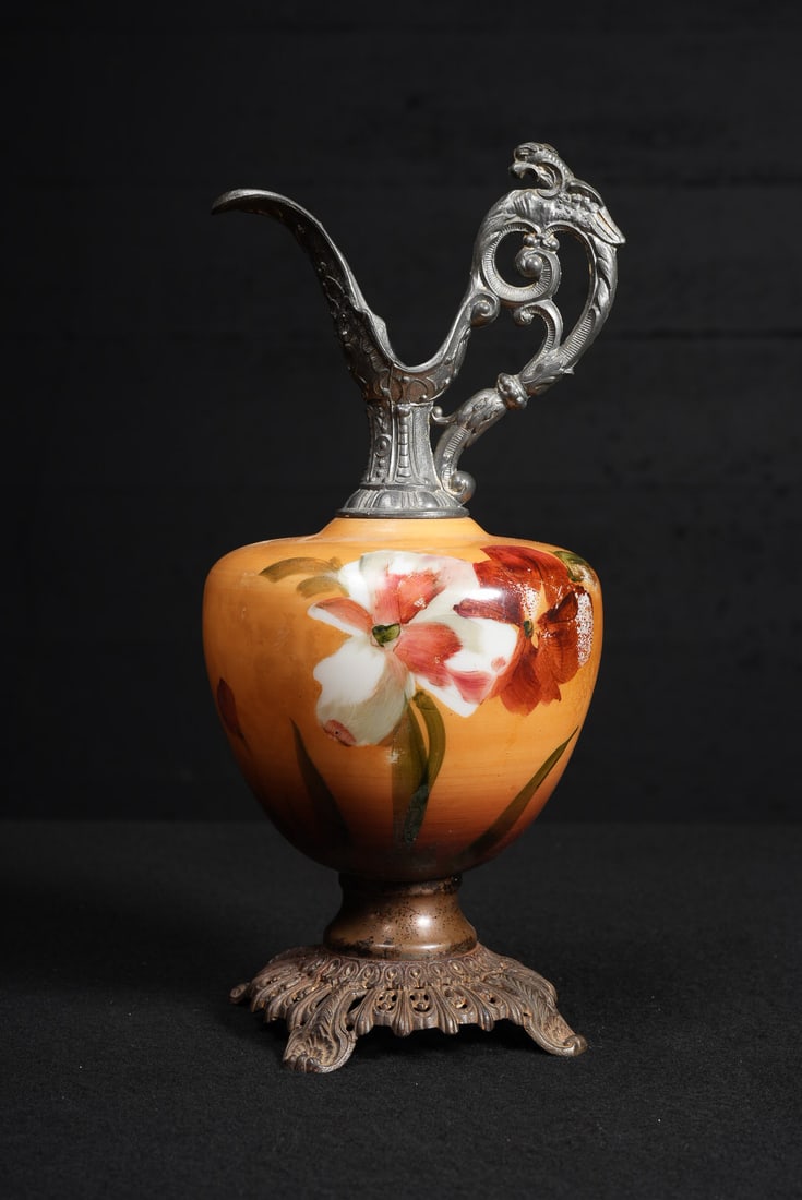 Hand-Painted Victorian Porcelain- Pittsburgh Lamp (1 of 11)