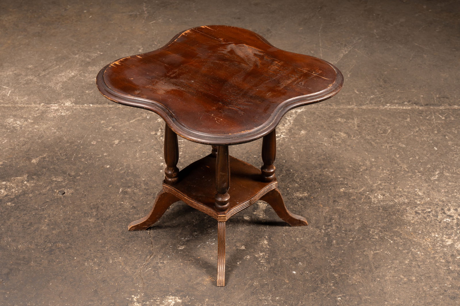 Clover Top aka Quatrefoil, Accent Table, c. 1920s: **NOTE: Any shipping quotes provided on this screen or on your Live Auctioneers invoice are provided by Live Auctioneers. In-house shipping is available on all lots. For in-house shipping quotes, plea