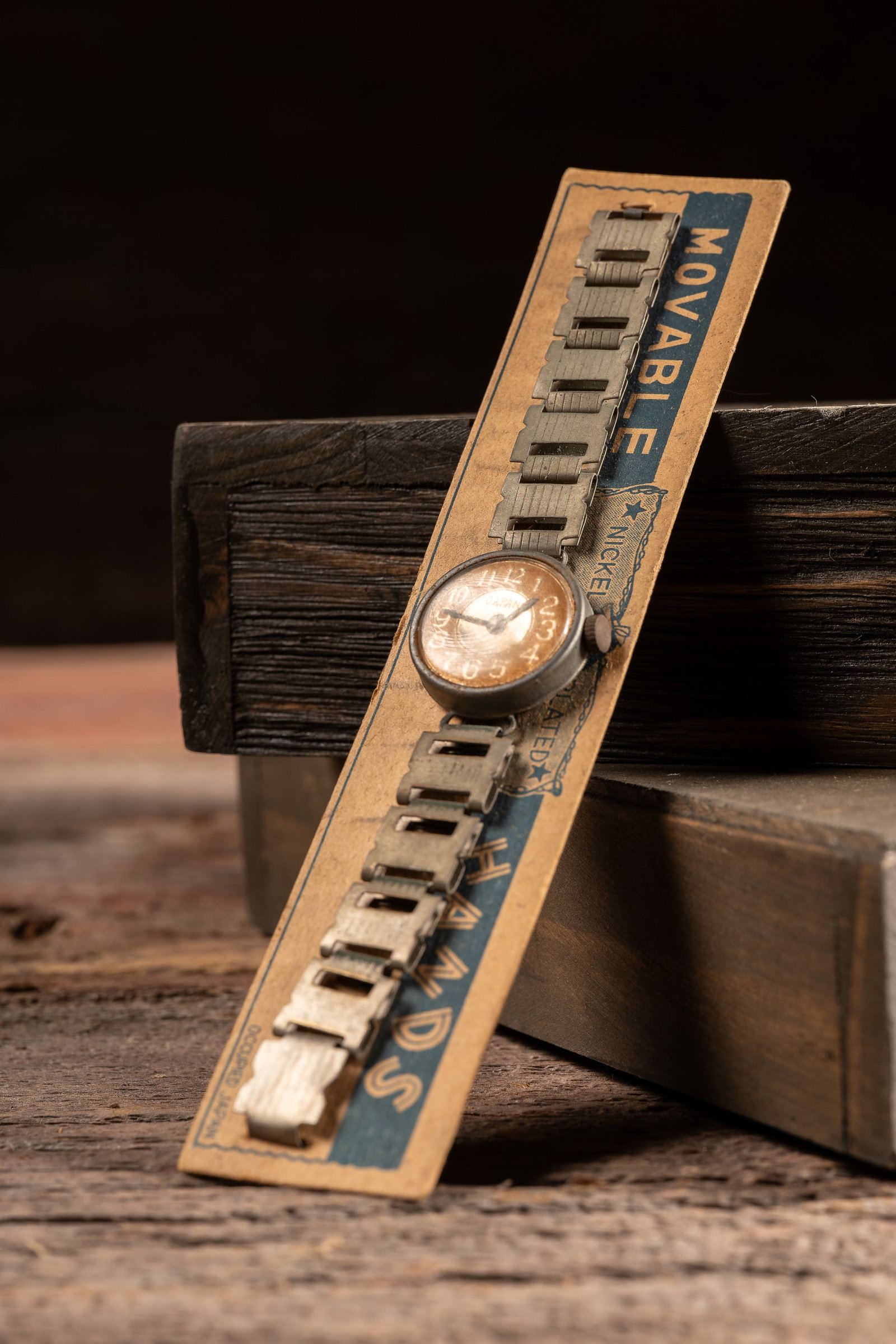 NOS -Movable Hands- Novelty Wrist Watch c. 1940s: **NOTE: Any shipping quotes provided on this screen or on your Live Auctioneers invoice are provided by Live Auctioneers. In-house shipping is available on all lots. For in-house shipping quotes,