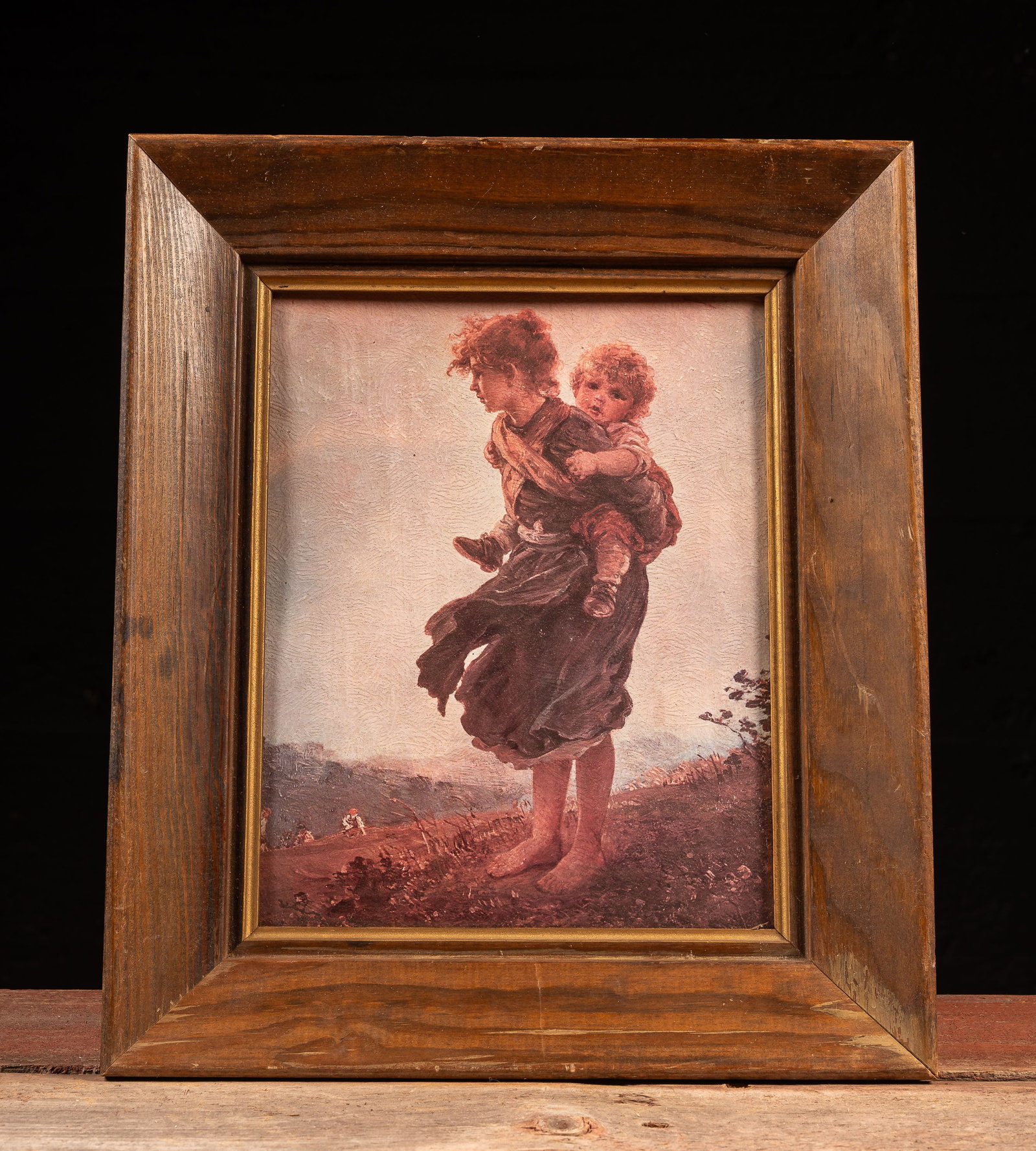 Little Burden Print c. Mid 20th C. by Knauss: **NOTE: Any shipping quotes provided on this screen or on your Live Auctioneers invoice are provided by Live Auctioneers. In-house shipping is available on all lots. For in-house shipping quotes, plea