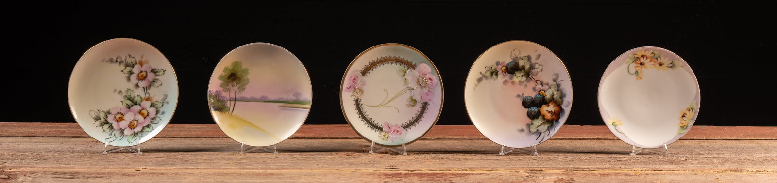 Japanese and Bavarian Porcelain Dessert Plates: **NOTE: Any shipping quotes provided on this screen or on your Live Auctioneers invoice are provided by Live Auctioneers. In-house shipping is available on all lots. For in-house shipping quotes, plea