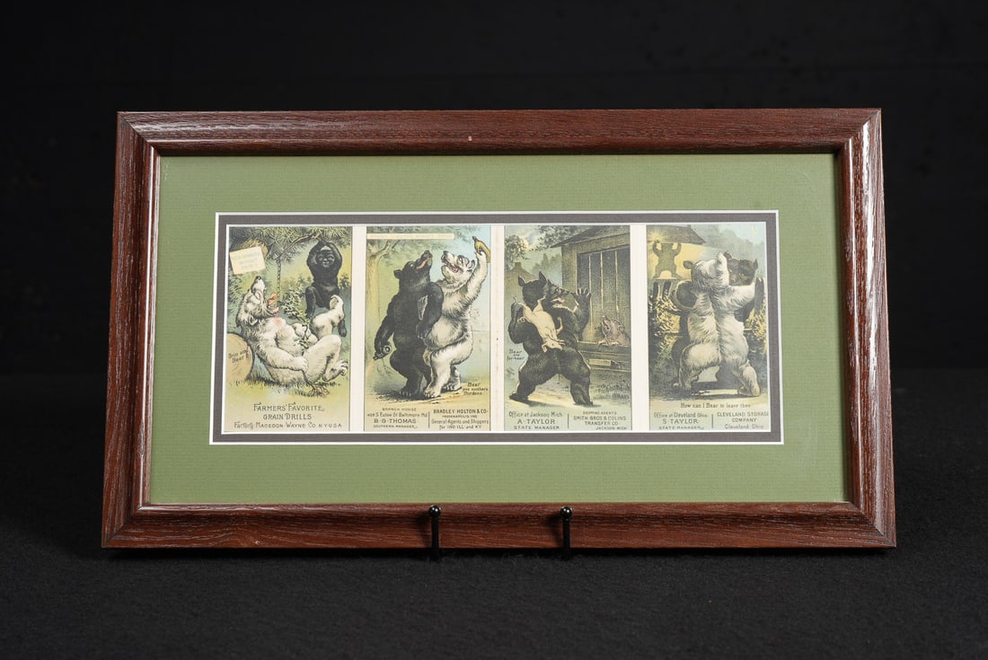 Uncut Funny Animal Victorian Trade Cards (1 of 6)