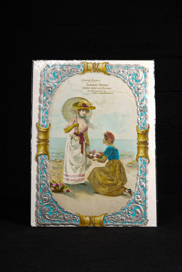 Chauncey Heagle Clothier Advertising Broadside: **NOTE: Any shipping quotes provided on this screen or on your Live Auctioneers invoice are provided by Live Auctioneers. In-house shipping is available on all lots. For in-house shipping quotes, plea