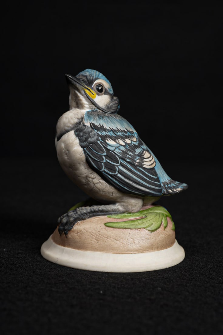 Boehm Porcelain Baby Blue Jay, No. 436 (1 of 7)