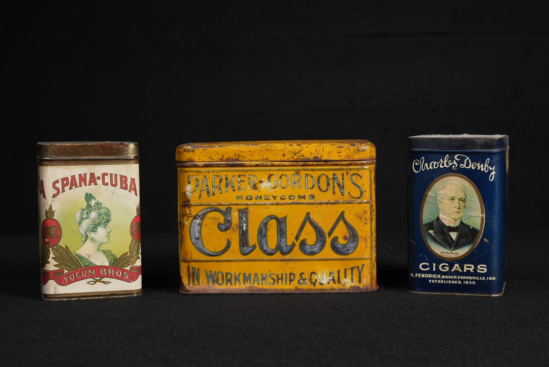 Set of Three Antique Cigar Tins (1 of 9)