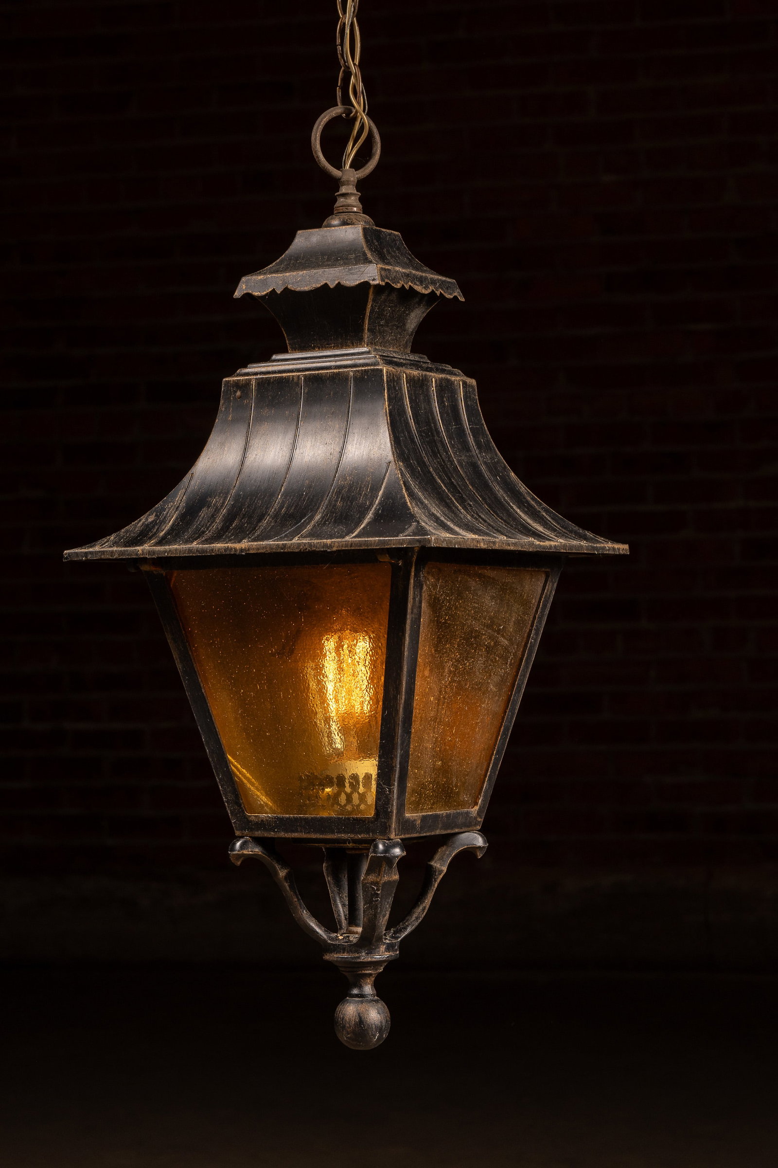 Vintage Hanging Porch Lantern Light Fixture (1 of 7)