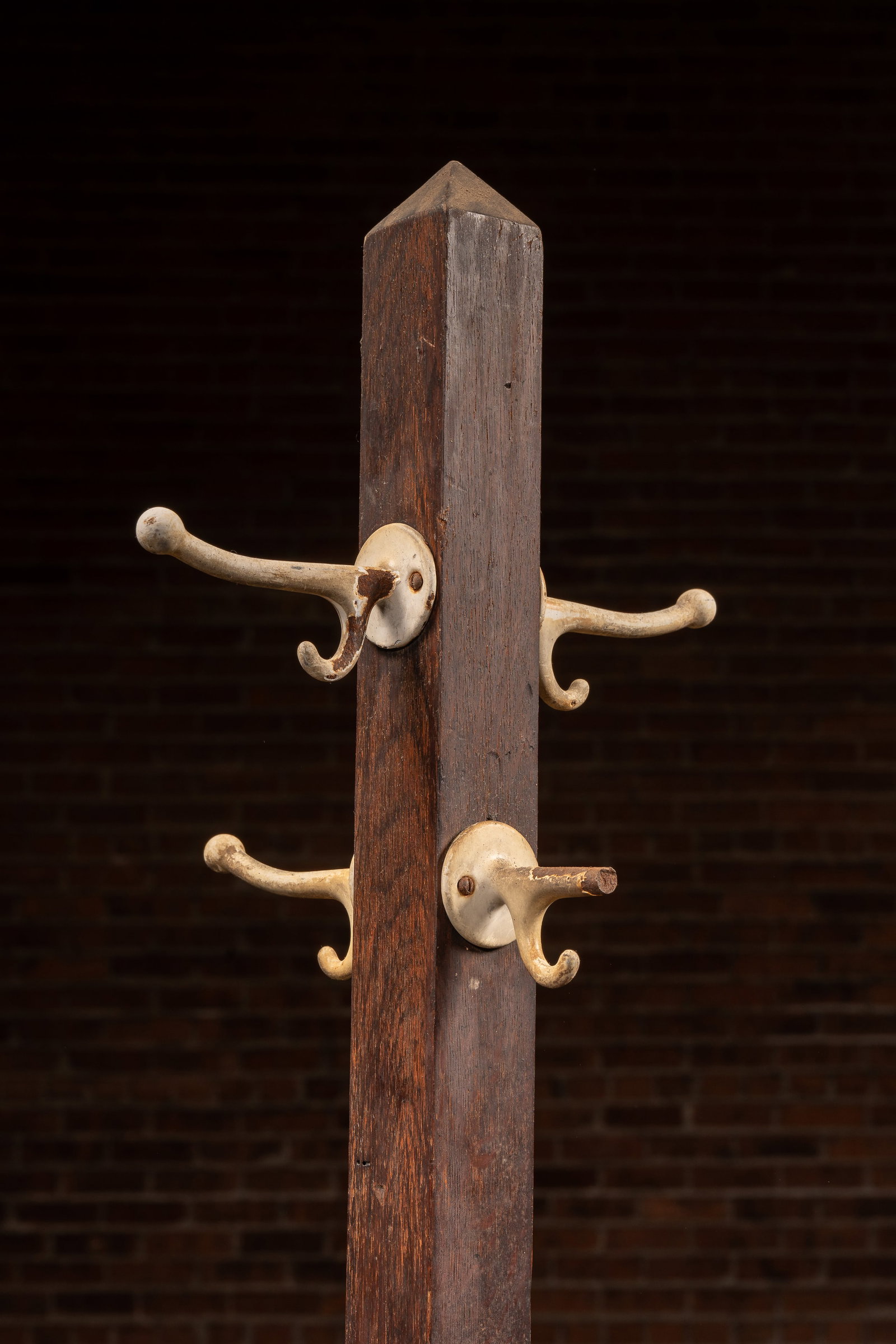 Primitive Dark Oak Coat Tree - 5
