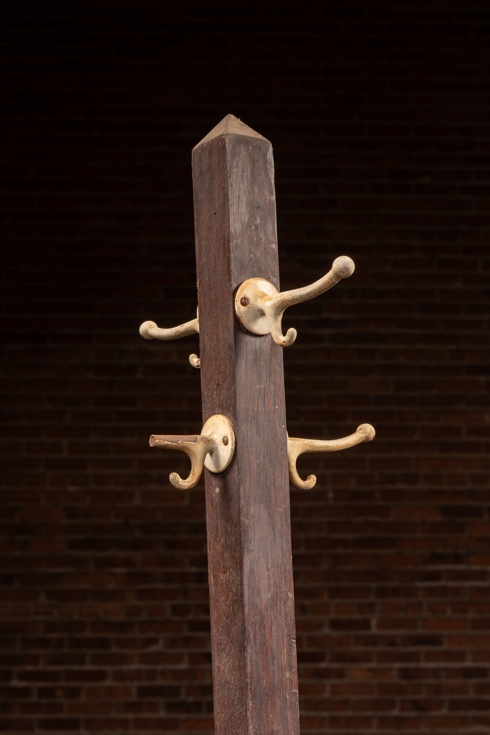 Primitive Dark Oak Coat Tree - 6