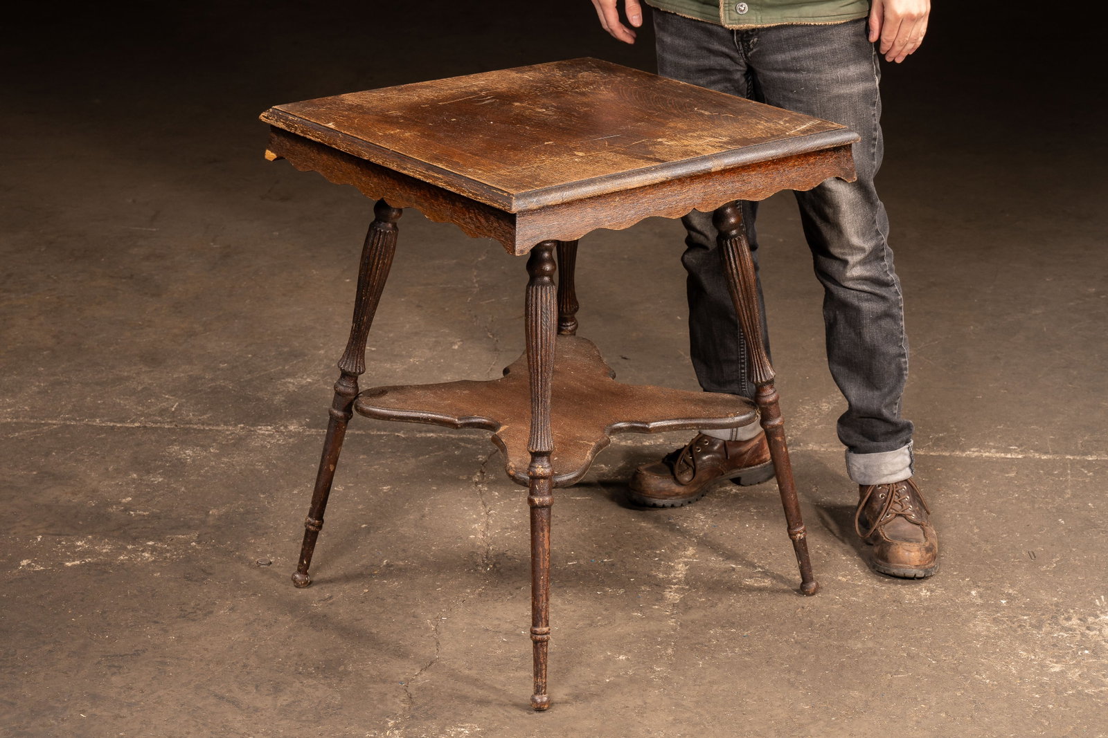 Square Wooden Card Table - 10
