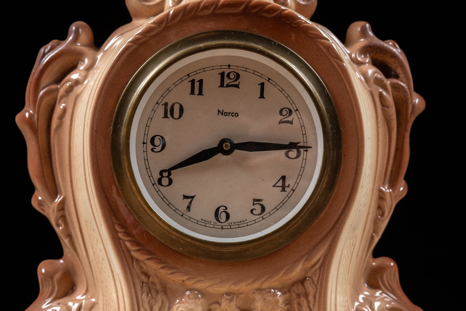 Narco German Ceramic Mantel Clock - 3