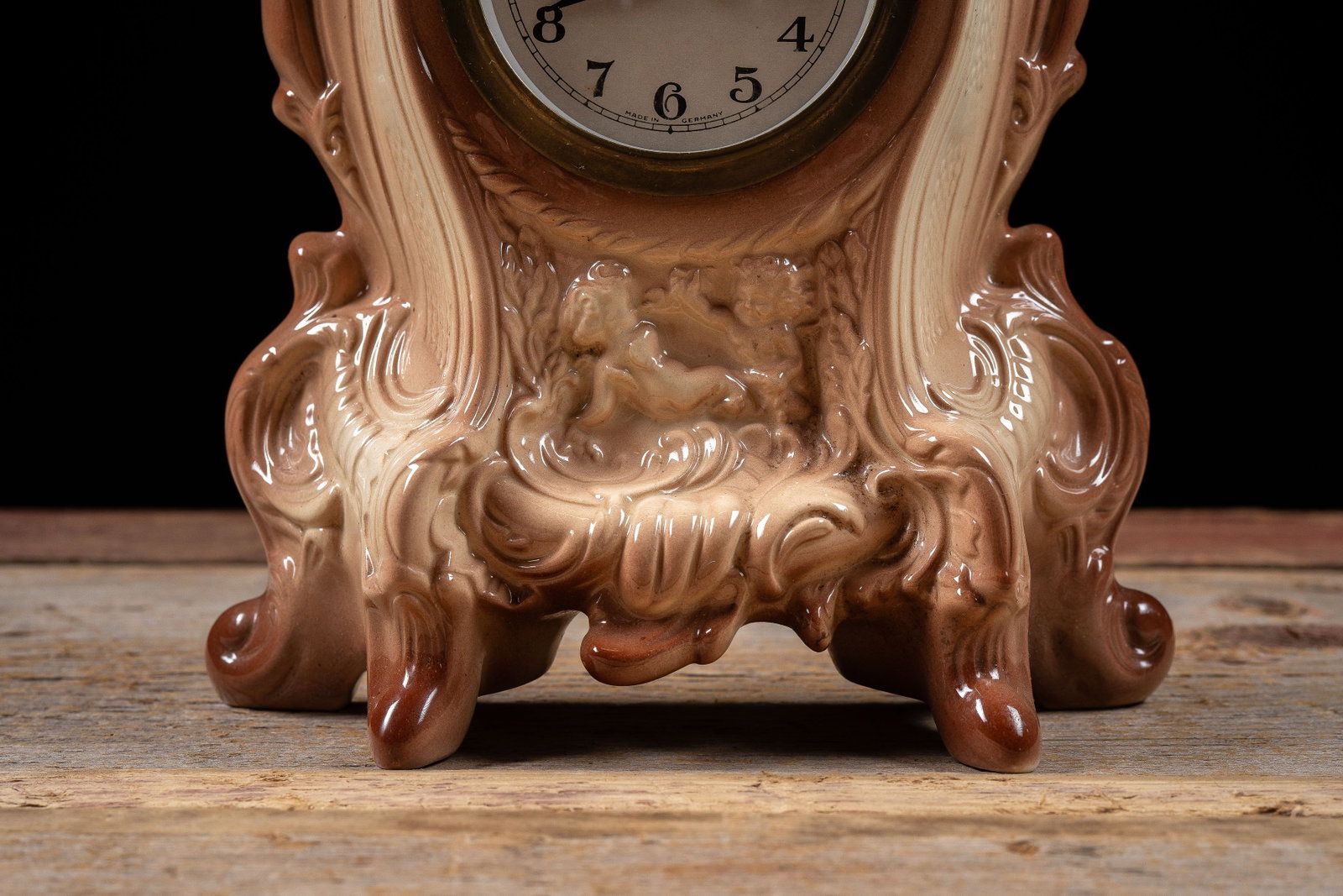 Narco German Ceramic Mantel Clock - 5