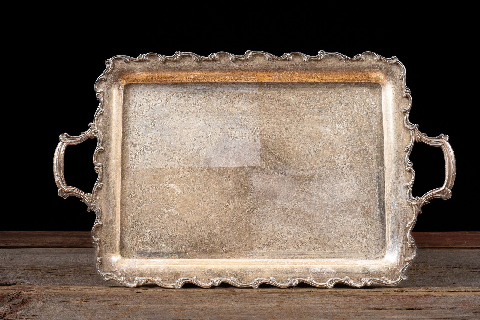 Webster Wilcox Silverplate Serving Tray: **NOTE: Any shipping quotes provided on this screen or on your Live Auctioneers invoice are provided by Live Auctioneers. In-house shipping is available on all lots. For in-house shipping quotes, plea