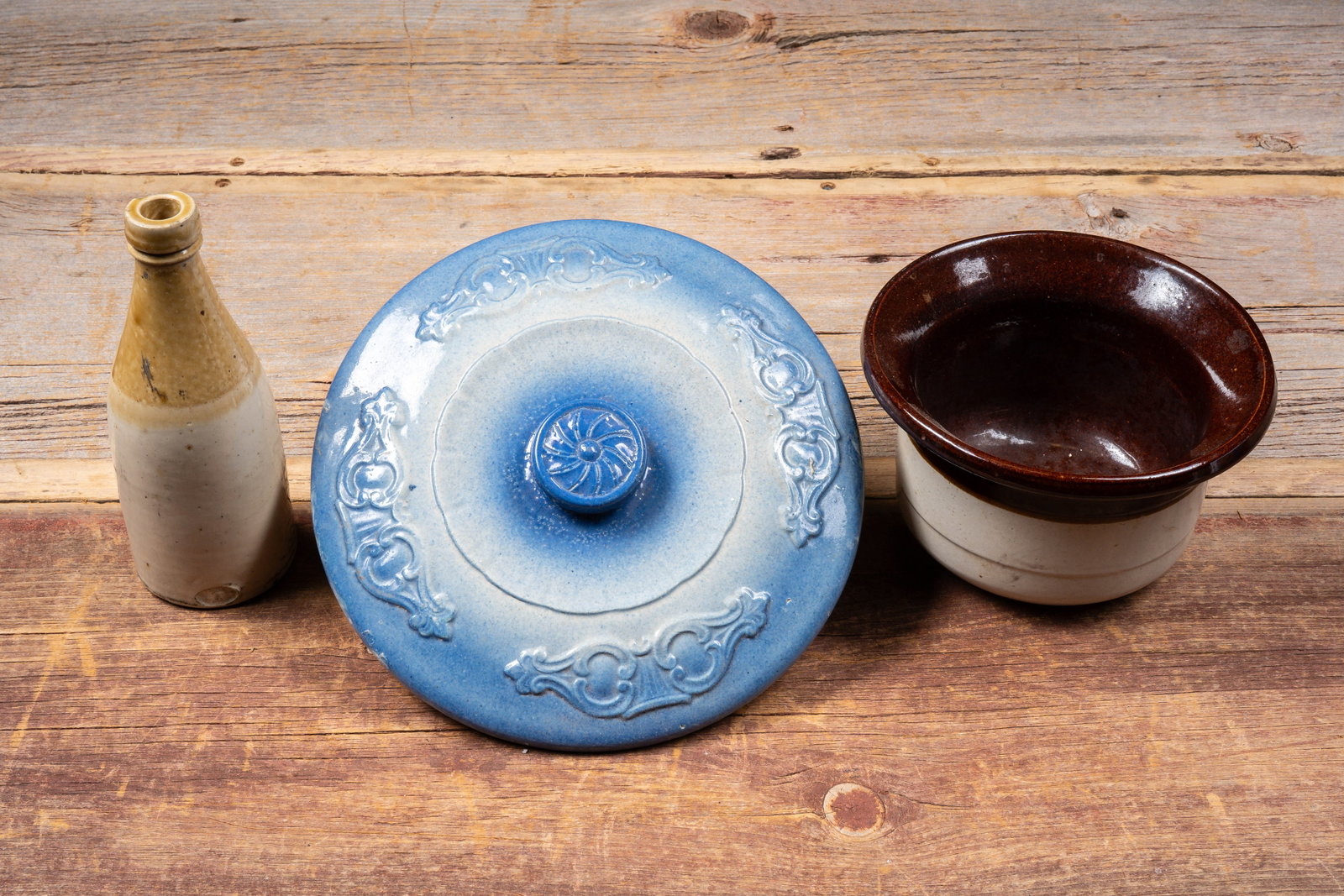 Lot of Assorted Stoneware with Different Glazes: **NOTE: Any shipping quotes provided on this screen or on your Live Auctioneers invoice are provided by Live Auctioneers. In-house shipping is available on all lots. For in-house shipping quotes, plea