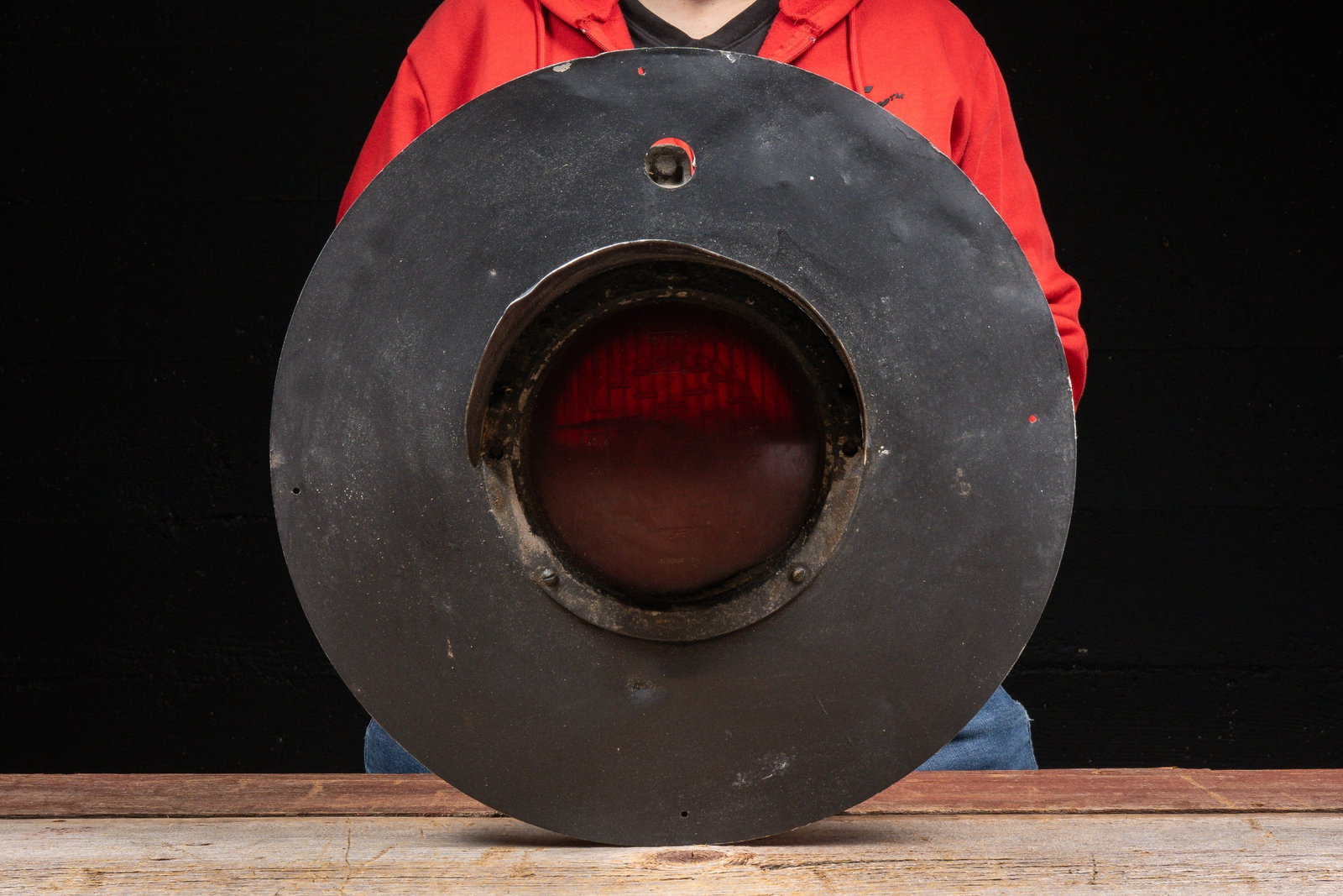 Wabash Railroad Red Signal Lens Assembly: **NOTE: Any shipping quotes provided on this screen or on your Live Auctioneers invoice are provided by Live Auctioneers. In-house shipping is available on all lots. For in-house shipping quotes, plea
