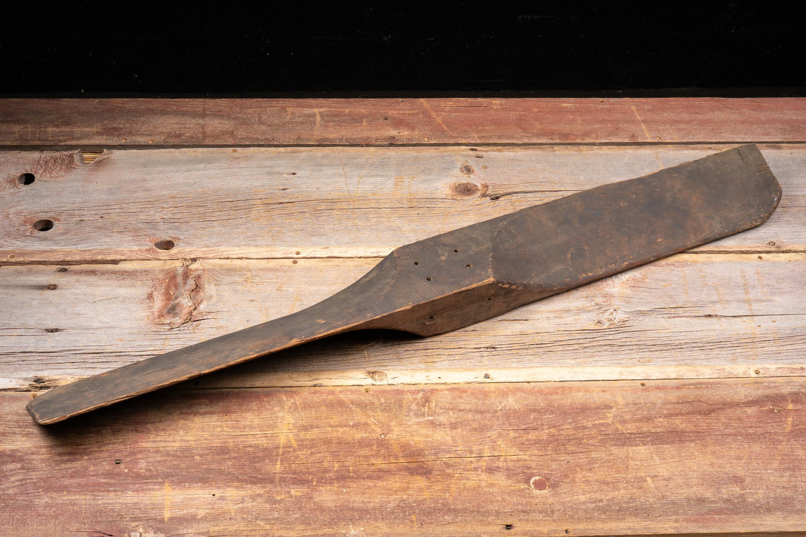 Primitive Hand-Carved Wooden Propeller Blade: **NOTE: Any shipping quotes provided on this screen or on your Live Auctioneers invoice are provided by Live Auctioneers. In-house shipping is available on all lots. For in-house shipping quotes, plea