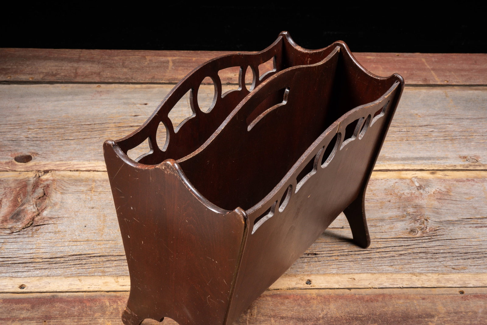 Decorative Wooden Magazine Rack (1 of 6)