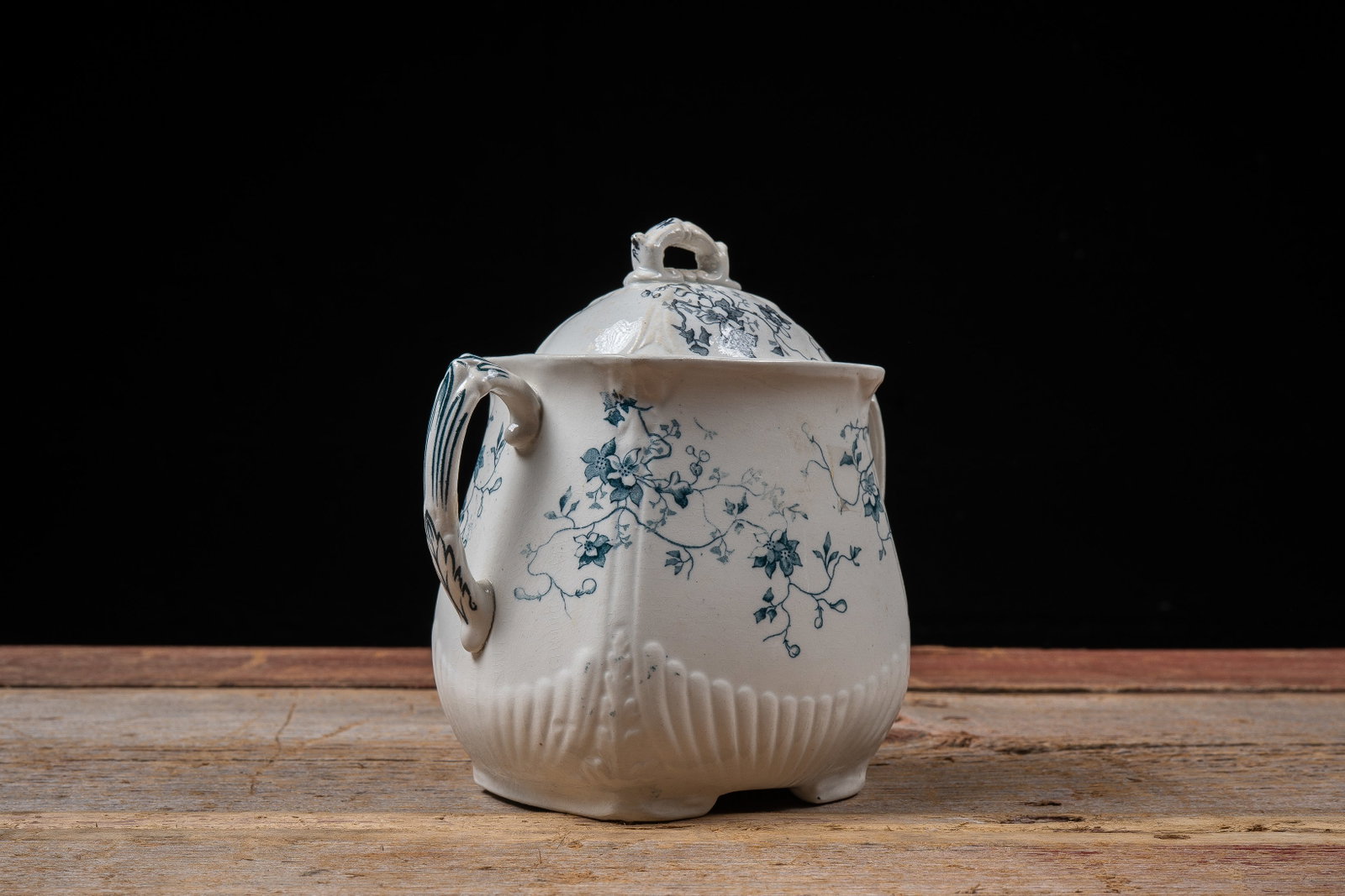 W.H. Grindley “Fairy?? Covered Biscuit Jar: **NOTE: Any shipping quotes provided on this screen or on your Live Auctioneers invoice are provided by Live Auctioneers. In-house shipping is available on all lots. For in-house shipping quotes,