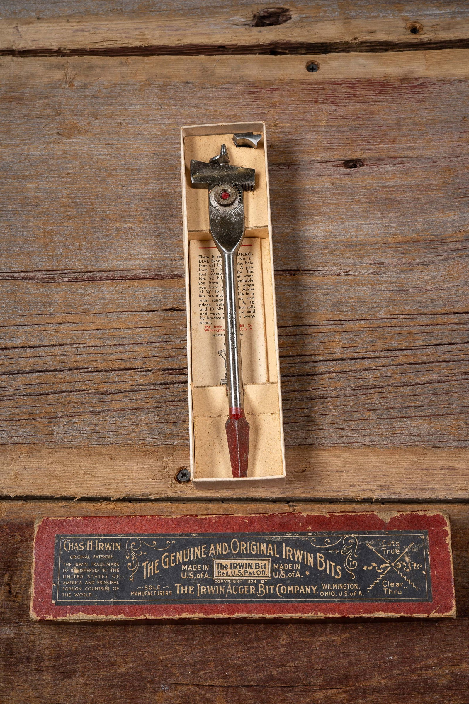 Irwin No. 22 Micro-Dial Expansive Bit in Box: **NOTE: Any shipping quotes provided on this screen or on your Live Auctioneers invoice are provided by Live Auctioneers. In-house shipping is available on all lots. For in-house shipping quotes,