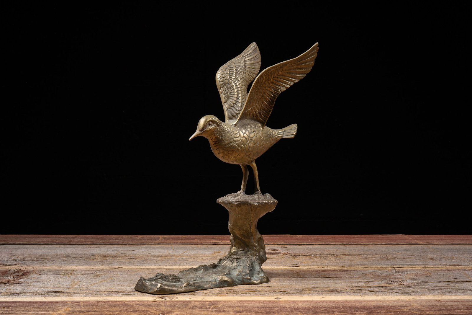 Cast Metal Bird Garden Figure: **NOTE: Any shipping quotes provided on this screen or on your Live Auctioneers invoice are provided by Live Auctioneers. In-house shipping is available on all lots. For in-house shipping quotes,