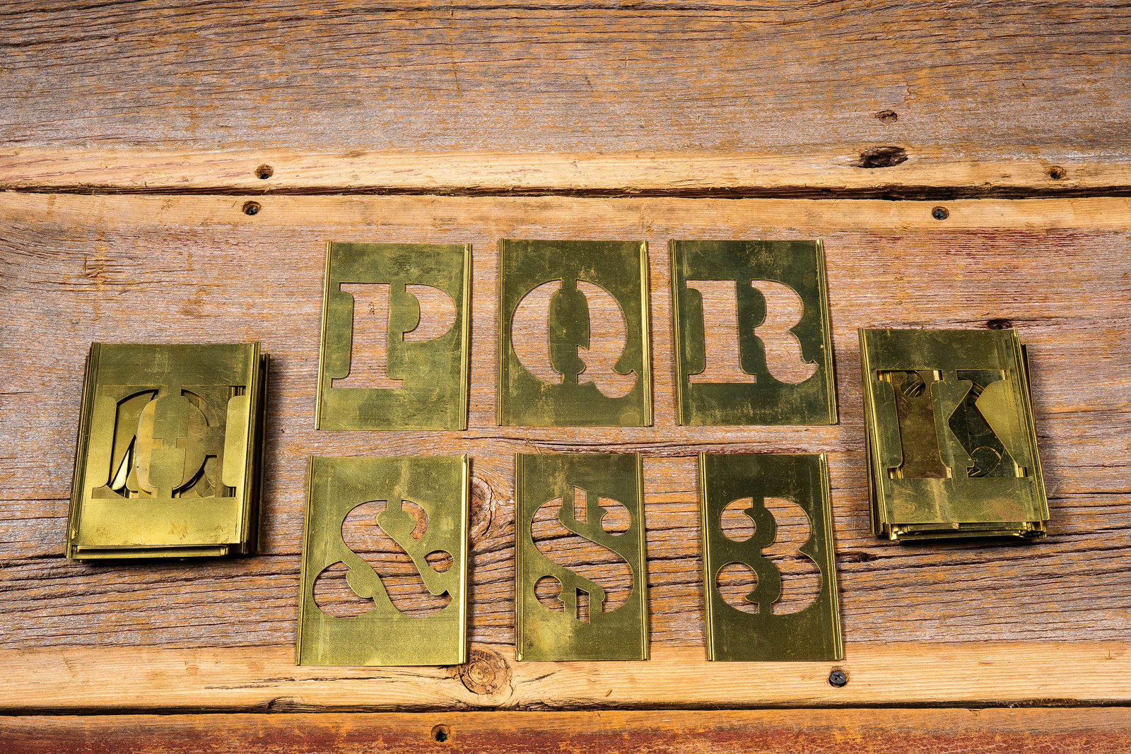 Reese Adjustable Brass Stencil Set - 2