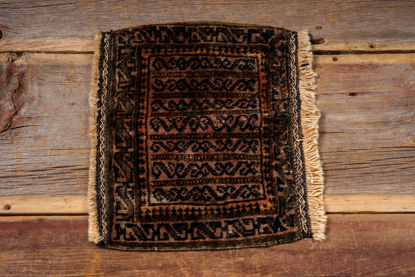 Small Woven Tribal Textile Panel: **NOTE: Any shipping quotes provided on this screen or on your Live Auctioneers invoice are provided by Live Auctioneers. In-house shipping is available on all lots. For in-house shipping quotes,