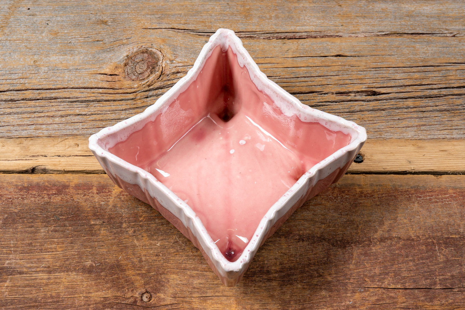 Handmade Pink Drip Glaze Ceramic Trinket Box: **NOTE: Any shipping quotes provided on this screen or on your Live Auctioneers invoice are provided by Live Auctioneers. In-house shipping is available on all lots. For in-house shipping quotes, plea